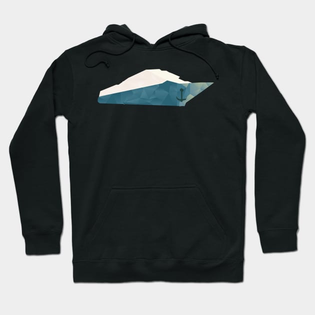 Polygon ship Hoodie by Foxxy Merch